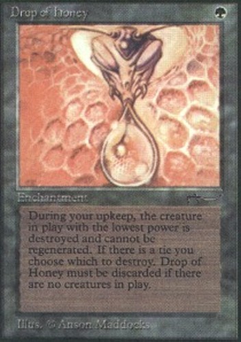 Moderatly Played, English - 1 x MTG Drop of Honey Arabian Nights