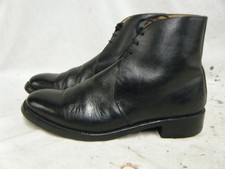 British Army Military Officers Black Leather George Parade Boots Size 8 M 42 SO