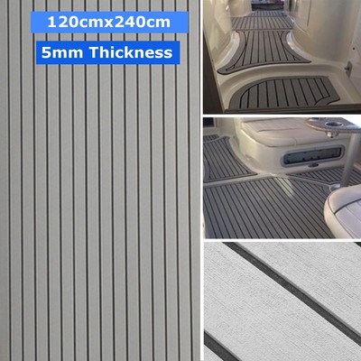 120x240x0.5cm Teak EVA Schaum Deck Grau Teppich Bodenbelag-Matte Bootsdeck Boot
