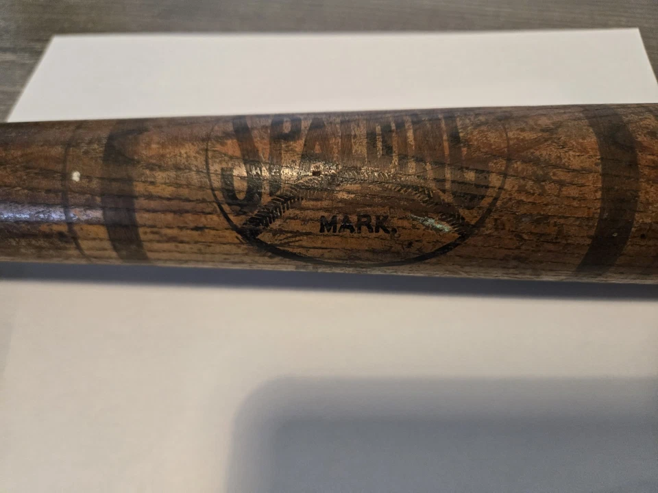 Bate de béisbol vintage de 35 pulgadas modelo XX (2X) 1890-1905 Spalding Red Rings Foto 3 de 4