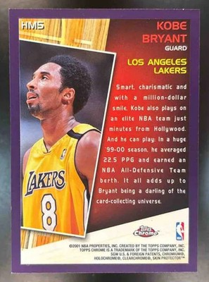 2000-01 Topps Chrome Kobe Bryant Hobby Masters #HM5 Los Angeles 