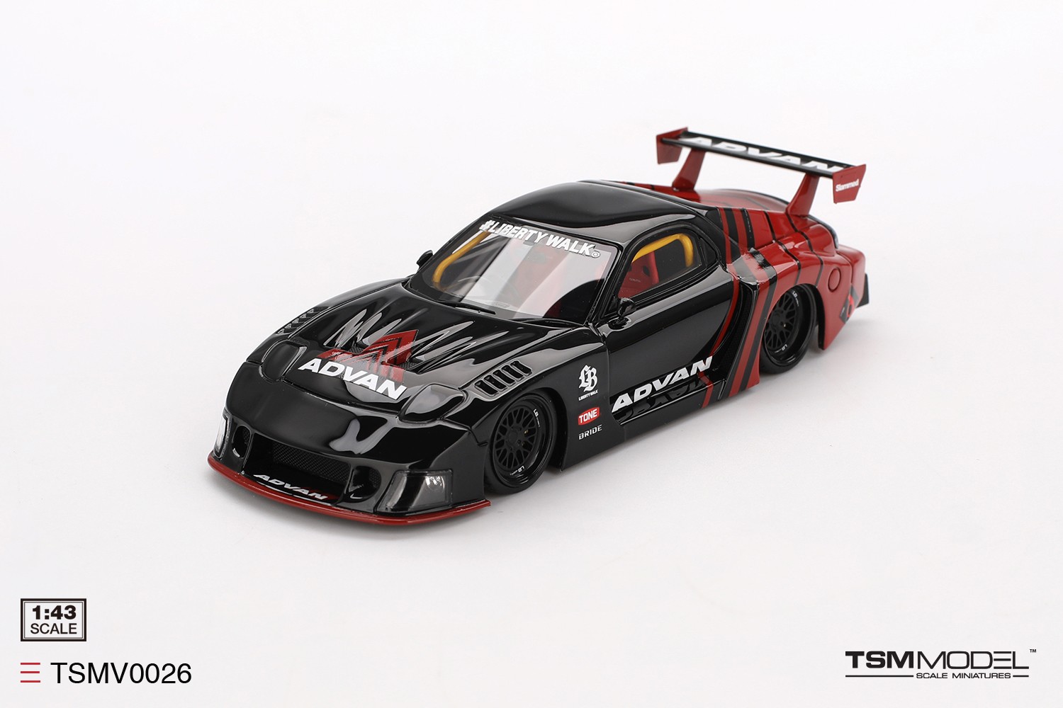 1/43 MAZDA RX-7 LB-SUPER SILHOUETTE ADVAN TSMV0026