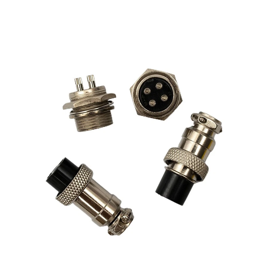 5 paires connecteur fil panneau mâle femelle 4 broches aviation-prise 16 mm GX1 - Photo 3/4