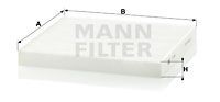 Mann-Filter CU2544 Filter, Innenraumluft FüR CitroËN Passend FüR Fiat
