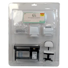 Mayberry Street Miniatures Desk Computer Chair 7pc Office Furniture 1:12 2017