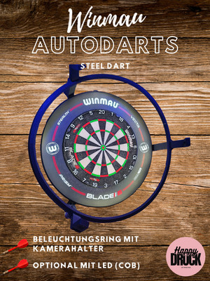 Autodart Dartring | Beleuchtungsring | inkl. Kamerahalter | Winmau | für OV9732