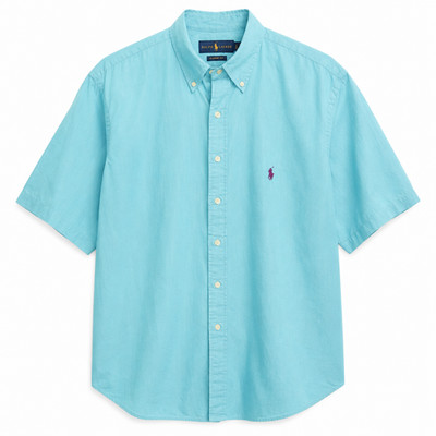 NEW Ralph Lauren Feather Weight Twill Shirt Mens 2XB Big Short Sleeve Preppy