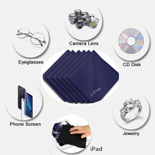 Extra Large Microfiber Cleaning Cloths 12"X 12" for Glasses or Eyeglass, Pho...