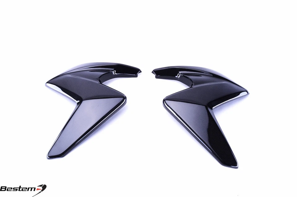 Carenados cubiertas laterales de radiador 100 % fibra de carbono Honda CB1000R 2008-2017 Foto 3 de 4