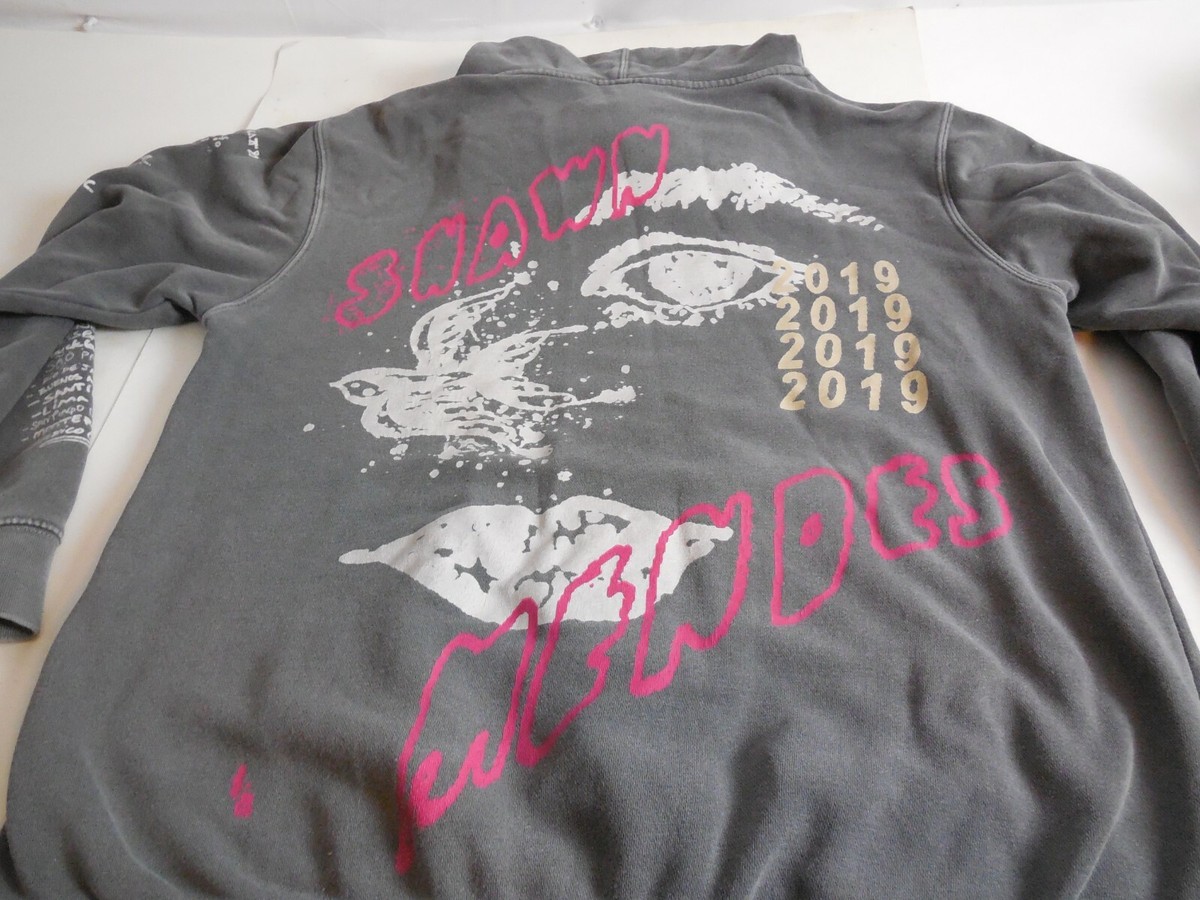 G5 Shawn Mendes 2019 Concert Tour Sweatshirt Acid Wash Distressed Hoodie Mens M View 6