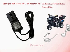 6V AC/DC Adapter For Lil Rider FX3 FX 3 Wheel Battery Powered Bike Power Charger