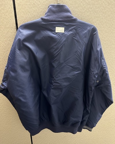 Vtg Gear For Sports Crown Royal Employee Jacket Navy Blue 1/2 Zip Large - Picture 8 of 11
