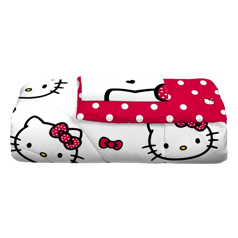 Hello Kitty Big Bow Kids 2pc Reversible Twin Full Comforter Set hello-kitty-big-bow-kids-2pc-reversible-twin-full-comforter-set