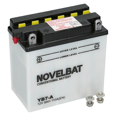 Motorradbatterie Novelbat YB7-A 12V 8Ah 110A Aktiviert