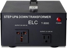 ELC T Series 3000 Watt Voltage Converter Transformer NEW 