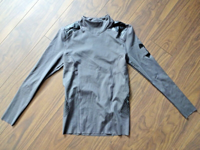 *UNDER ARMOUR* LADIES COMPRESSION SHIRT LONG SLEEVE SHIRT - GREY - SIZE M 38 - NEW