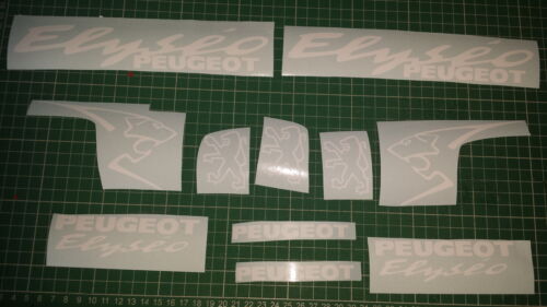 Peugeot Elyseo Decals/Stickers ALL COLOURS AVAILABLE - Afbeelding 1 van 1