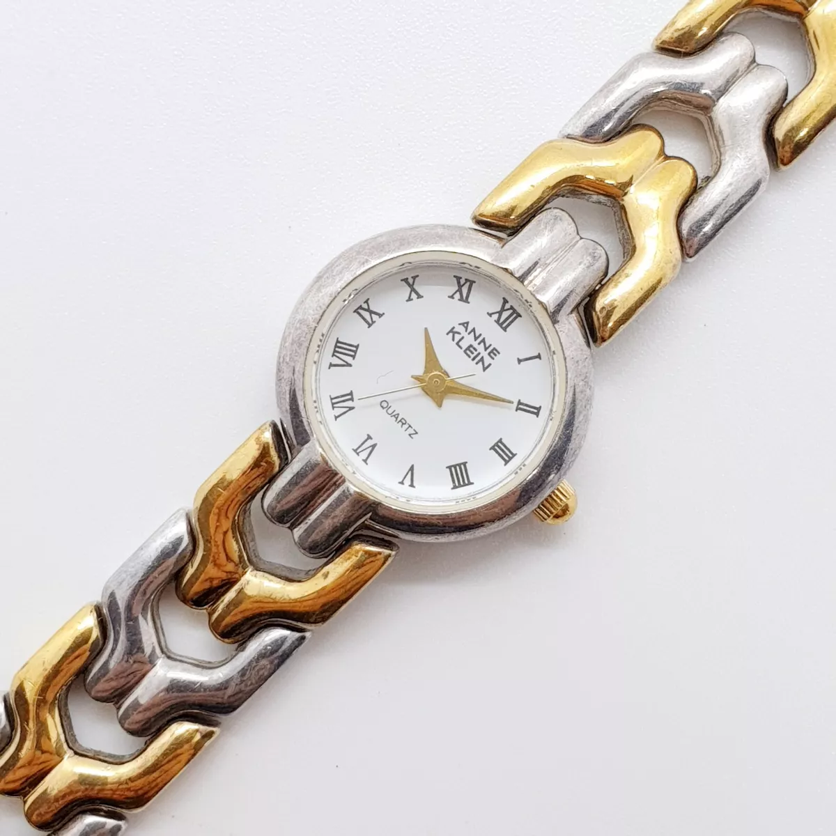 Two Tone Fashion Anne Klein Watch for Women Vintage Ladies Dashion Watches