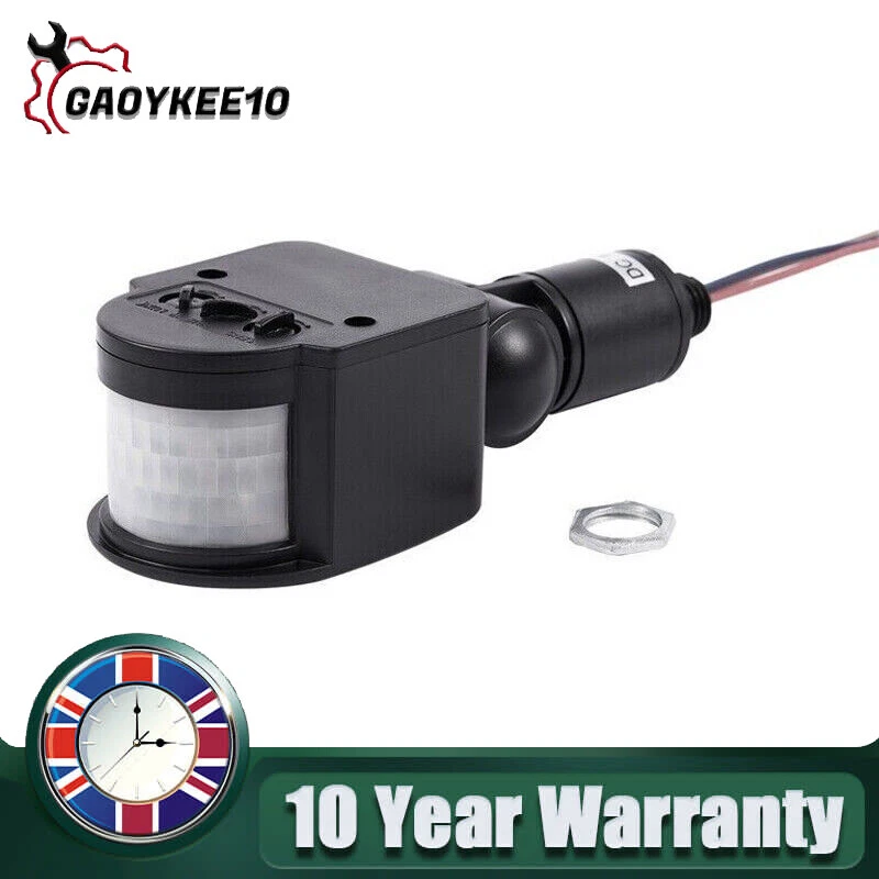 Outdoor 12v dc automatic infrared pir motion clearance sensor switch