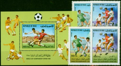 Iraq 1982 World Cup Set of 5 SG1538-MS1542 V.F MNH - Picture 1 of 1