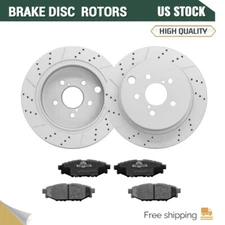 Rear Brake Rotors Ceramic Pads Set for Subaru Forester Impreza XV Crosstrek