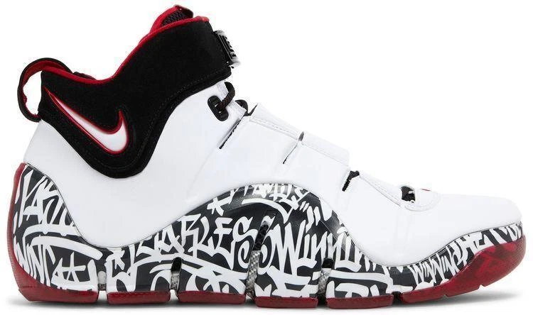 Preços baixos em Nike Zoom LeBron 4 Black White Red | eBay