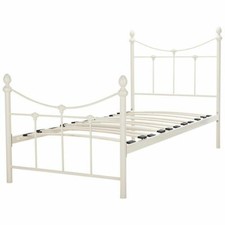 Image of Ivory Metal 3Ft Single Bed BECKY