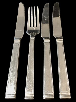 Tools of the Trade Stainless Japan TOT25 flatware lot knives x 3, fork x 1