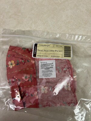 Longaberger Small Scalloped Pocket Basket Liner: Dogwood #23217244 ...