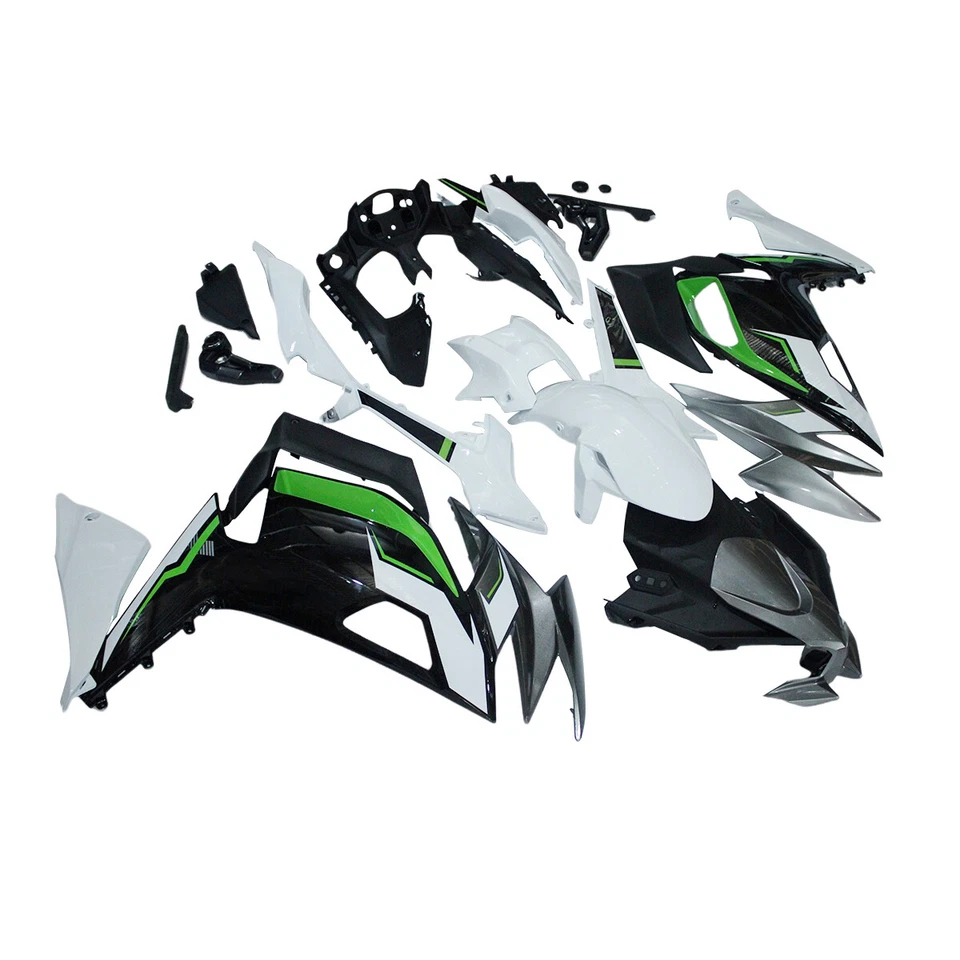 Fairings Kit For Kawasaki Ninja 650r ER-6F 2021 2022 2023 Body Kit Silver Black — 第 2/4 张图片