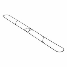 Rubbermaid FGM257000000 Snap-On 48" x 5" Wire Dust Mop Frame, Black