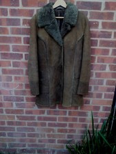 Vintage Sheepskin Coat By Kendal Milne Of Manchester Size Uk Size 18