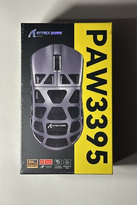 ATTACK SHARK R3 Magnesium Alloy Mouse 8K Wireless 46g SUPERLIGHT PAW3395 GM 8.0