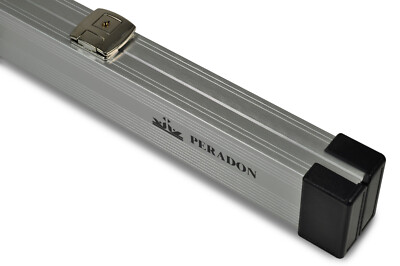PERADON ALUMINIUM SILBER 3/4 SNOOKER/POOL CUE HÜLLE