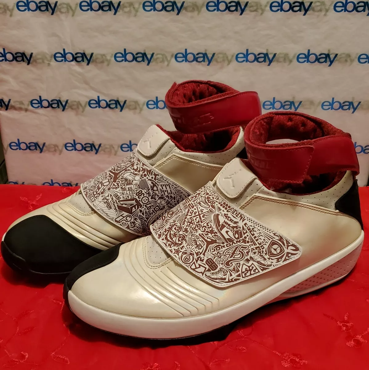 Air Jordan 20 OG White Varsity Red 2005 310455 161 Size 13