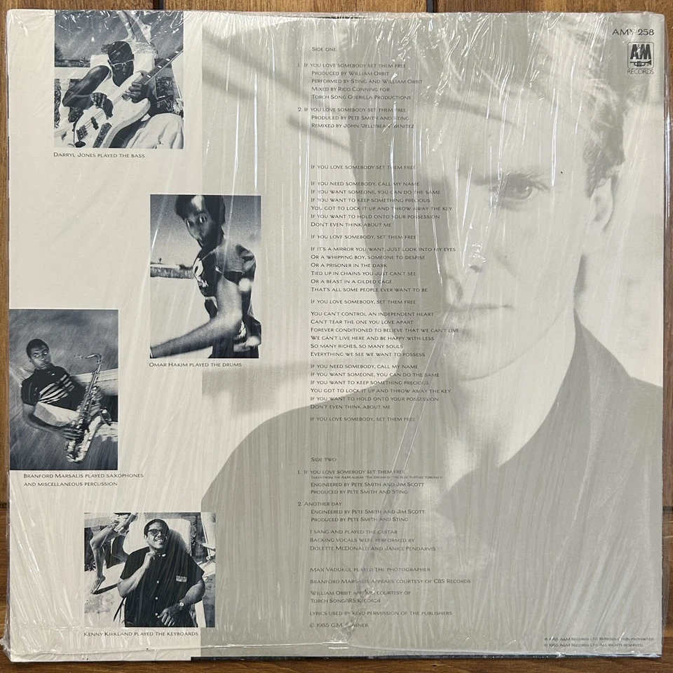 STING - IF YOU LOVE SOMEBODY SET THEM FREE - 1985 12" VINYL EP - SEALED IMPORT - Image 2 of 2