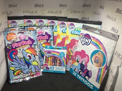  ''My Little Pony'' Birthday Party Supplies Take N Play, Play Packs, Napkins, Lip