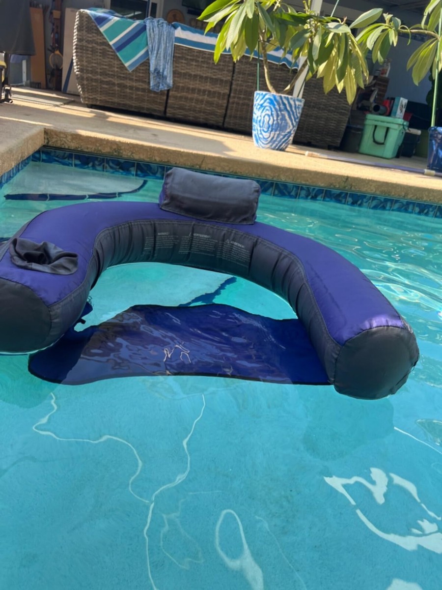 Pool Chair Floats For Adults With Cup Holder Inflatable Floating - Main Image