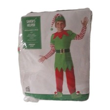 New Santa  s Helper 5 Piece Costume Childs Medium 8-10