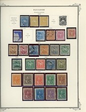 ECUADOR Scott Specialty Album Page Lot #1 - SEE SCAN - $$$