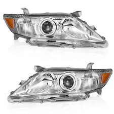 WEELMOTO Headlights Assembly For 2010 2011 Toyota Camry 4-Door Sedan Only F...