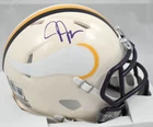 Justin Jefferson Autographed Vikings Retro Speed Mini Helmet - Beckett W Holo