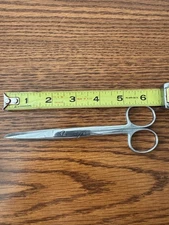 Jarit 100-137 Curved, Sharp, Stainless Steel Operating Surgery Scissors