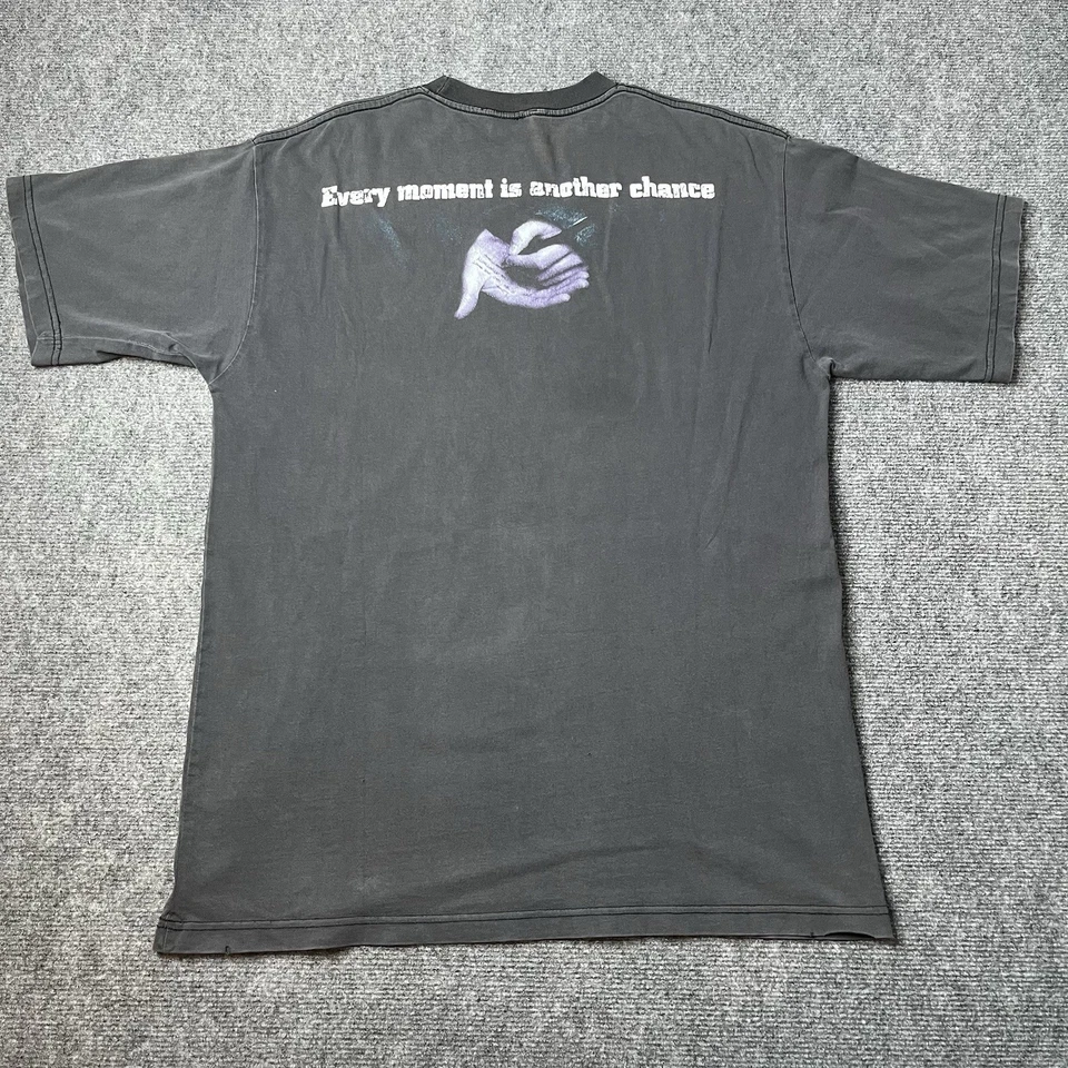 Camiseta De Colección Eminem 8 Millas Desgastada Película Promo Rap Camiseta Para Hombres XL Desteñida Negra Foto 2 de 4