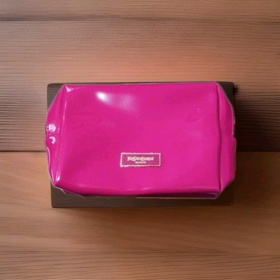 YSL Yves Saint Laurent BEAUTE  Makeup brush Cosmetic pouch Hot Pink Zip