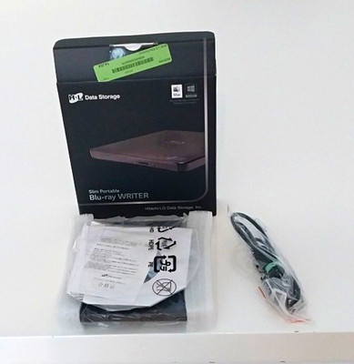 HL Data Storage BP55EB40 Slim externes Blu-ray/DVD Laufwerk USB Schwarz Mac/Win