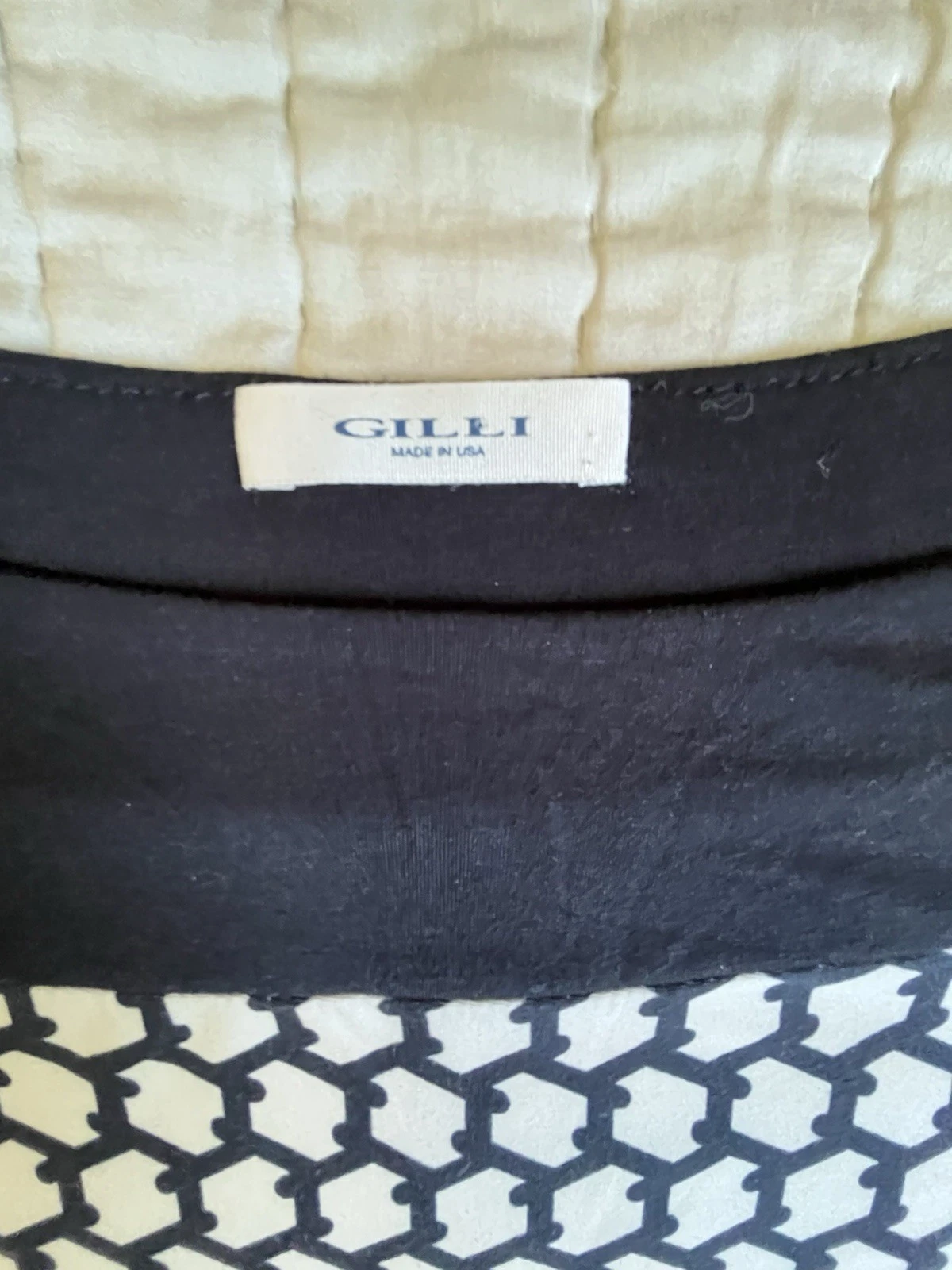 OFF WHITE Abito Gilli Maglia M Nero Off White Slinky Catena Link Design 38”Busto 32”L Casual