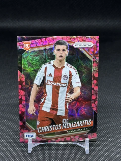 2025-26 Panini Prizm FIFA Christos Mouzakitis Plum Blossom Prizm RC 7/8