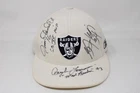 Bo Jackson Jim Plunkett Daryle Lamonica Flores Signed Hat Cap PSA/DNA Raiders