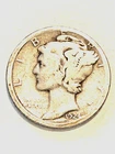 1924 D Silver Mercury Dime Nice